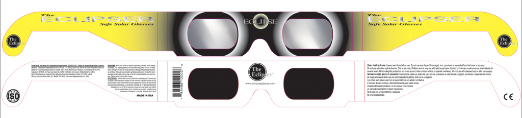 Plantilla de montaje de gafas